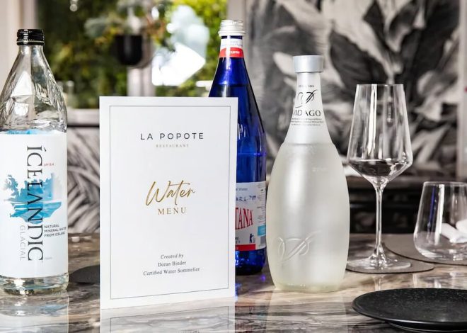Un restaurante de Reino Unido hace historia con su primera carta de aguas. También sirven agua del grifo gratis